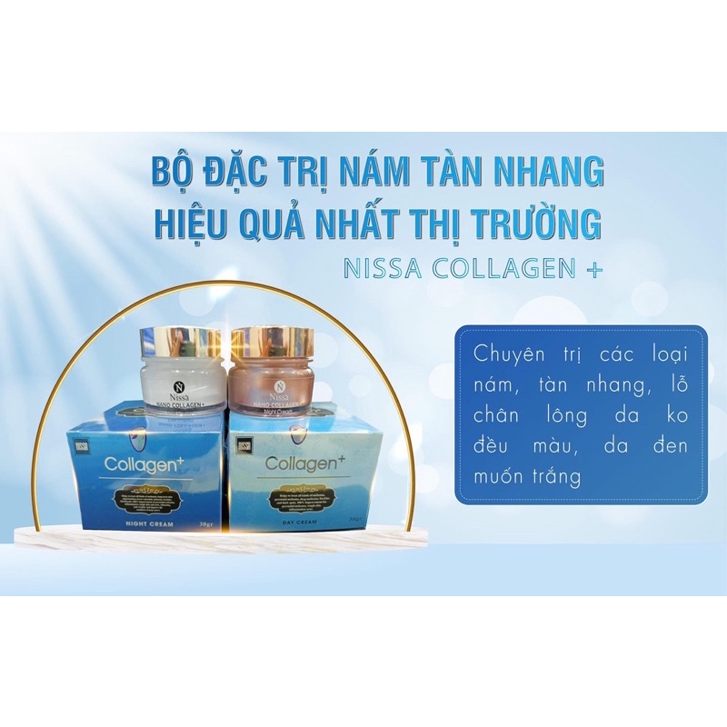 BỘ ĐÔI KEM NÁM NISSA COLAGEN CAO CẤP