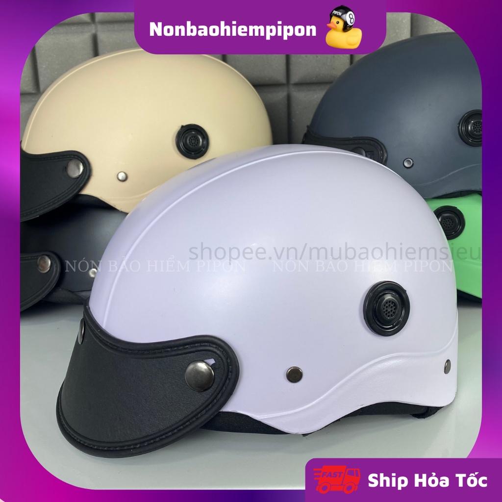 Mũ bảo hiểm nửa đầu chính hãng siêu rẻ có thông gió , nón bảo hiểm đa dạng màu sắc sơn nhám bền màu phù hợp mọi lứa tuổi