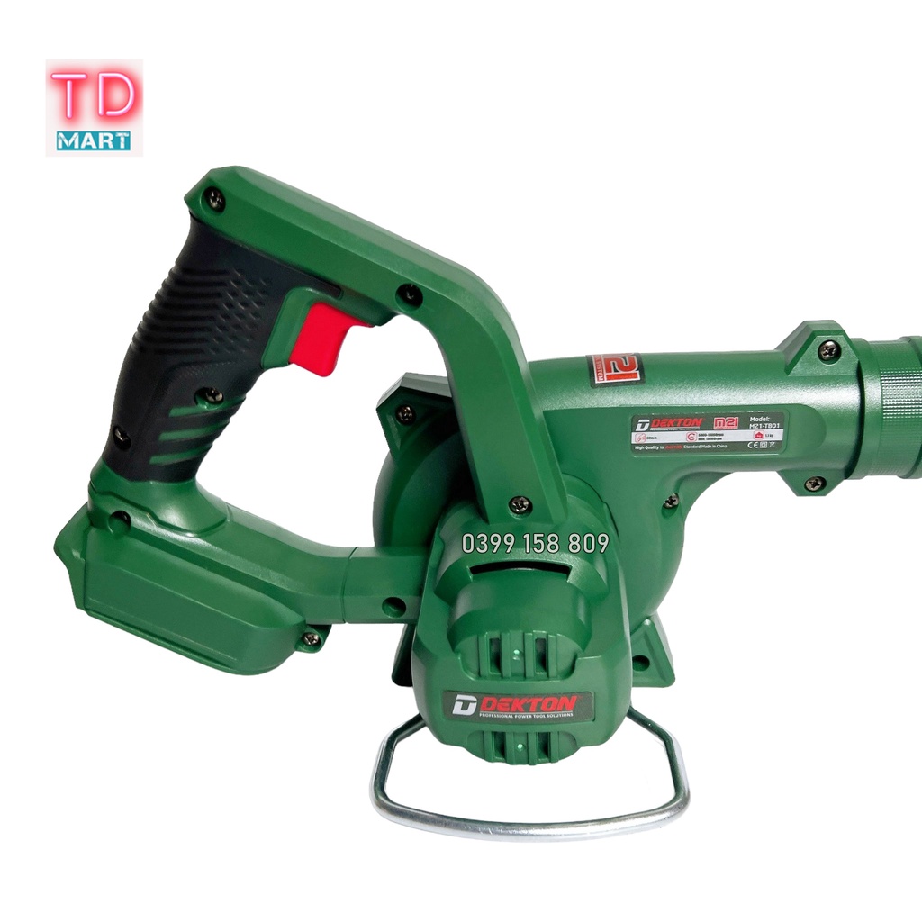 MÁY HÚT THỔI BỤI PIN SỬ DỤNG CHÂN PIN PHỔ THÔNG DEKTON M21-TB01