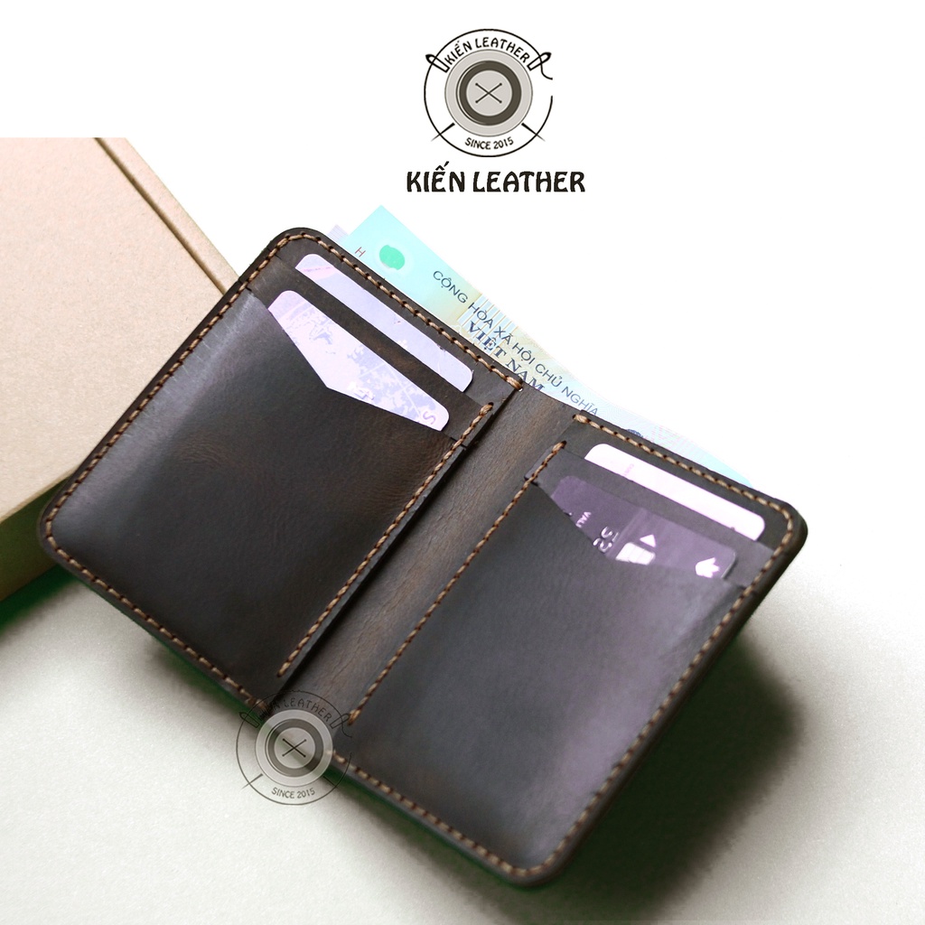 Ví nam dáng đứng Vintage độc đáo, Kiến Leather
