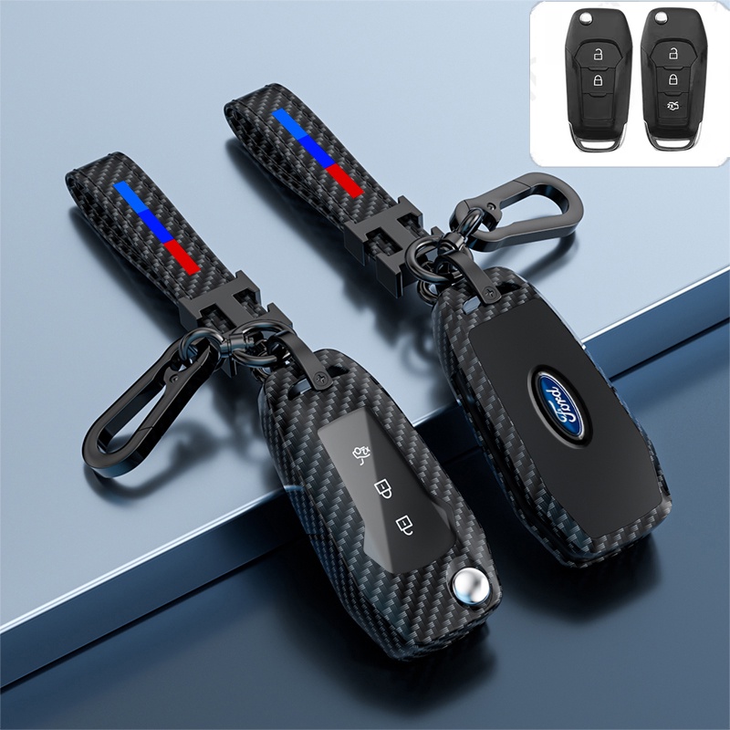 Ốp Bảo Vệ Chìa Khóa Xe Hơi Ford Ranger XLS Ranger XLT Bằng Hợp Kim Carbon