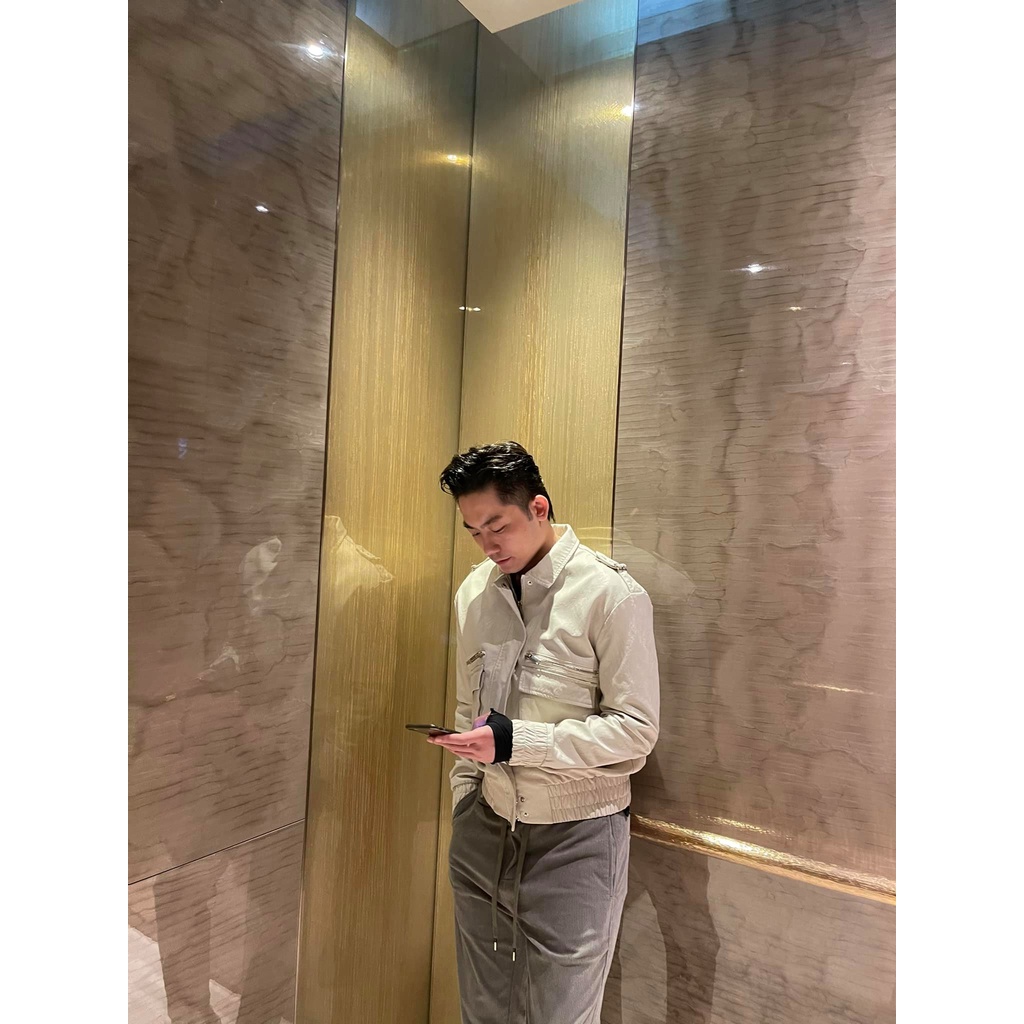 Áo Khoác Amand Trucker Leather Jacket v2 - Beige