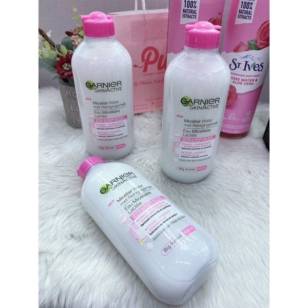 Tẩy trang Garnier dạng sữa 400ml Pháp