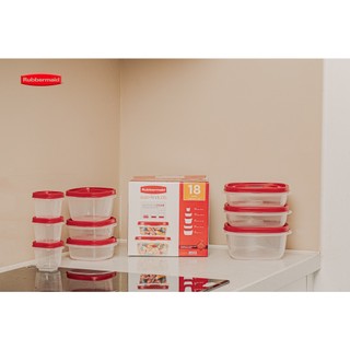 Bộ hộp nhựa đựng thực phẩm nắp đỏ có vent Rubbermaid USA