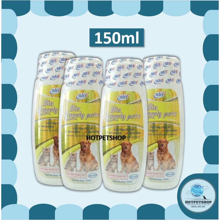 Sữa tắm chống rụng lông, khử mùi hôi, chống khô da chó mèo - Bio Lovely Pets