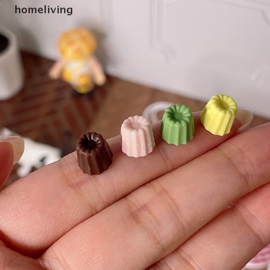 Set 2 Mô Hình Món Tráng Miệng Mini Tỉ Lệ 1: 12 Dùng Để Trang Trí Nhà Búp Bê