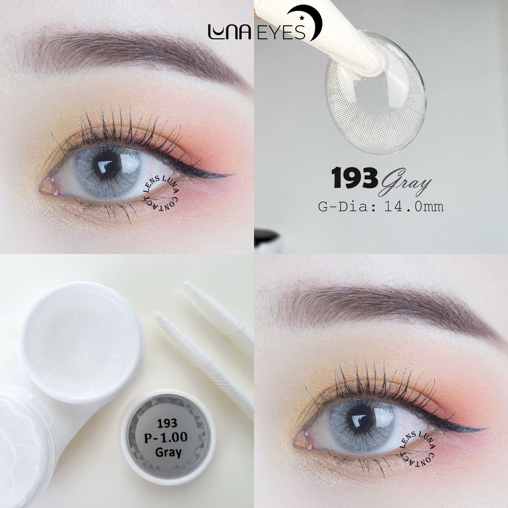 Kính áp tròng LUNA EYES 193 GRAY - Lens size nhỏ