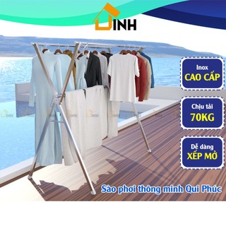 Sào phơi quần áo thông minh Qui Phúc, giàn phơi quần áo inox gấp gọn HICHIWA