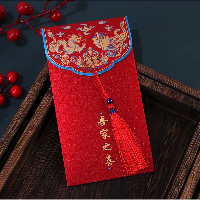 Bao Lì Xì Năm Mới Màu Đỏ Thiết Kế Sáng Tạo