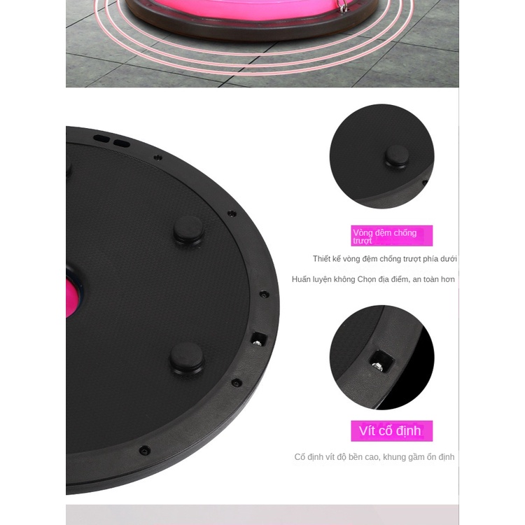 Bóng tập Yoga 58cm Bóng tập cân bằng bosu Tập thể dục, bóng thăng bằng, tập yoga, bóng bán cầu, dây kéo bơm hơi