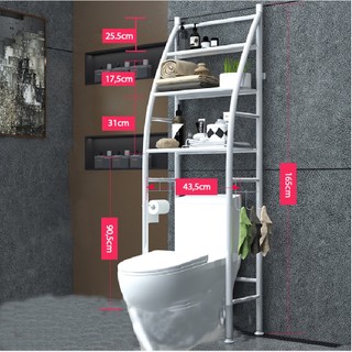 Kệ toilet 3 tầng kệ để đồ nhà tắm nhà vệ sinh đa năng 1657