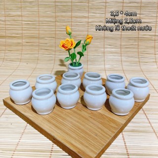 Combo 10 chậu cắm hoa gốm sứ mini