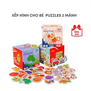 Đồ Chơi Xếp HÌnh Bộ Ghép Hình 2 Mảnh Theo Chủ Đề-My Best Puzzles An Toàn Cho Trẻ Học Tập BEEKISD