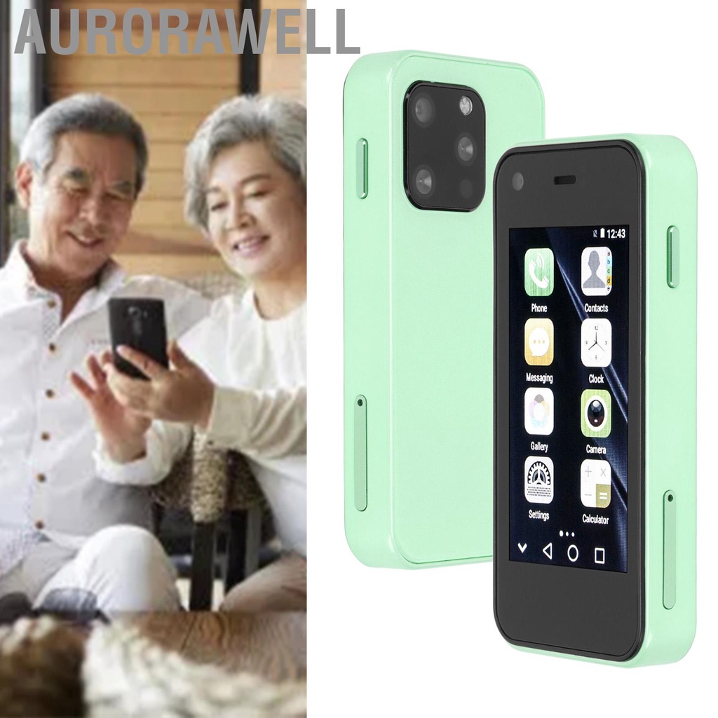 Aurorawell Smartphone Mini Size 2.5inch HD Touchscreen Lightweight Cell Phone for Working 1GB RAM 8GB ROM