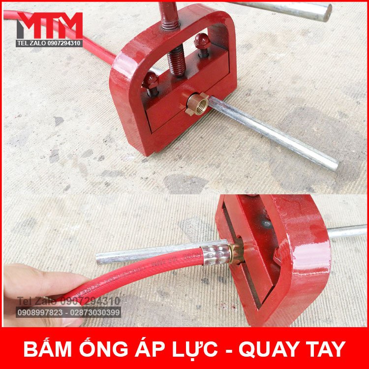 Máy bấm đầu ống áp lực cao quay tay
