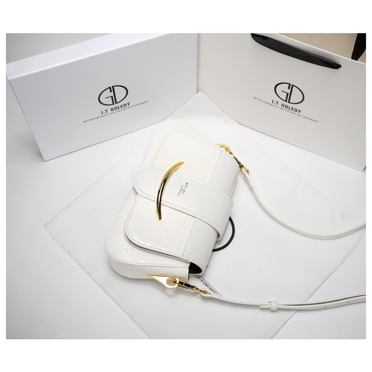 Túi Đeo Vai Vân Da Cá Sấu Cao Cấp Thời Trang Hong Kong ITGDLEDY Cho Nữ