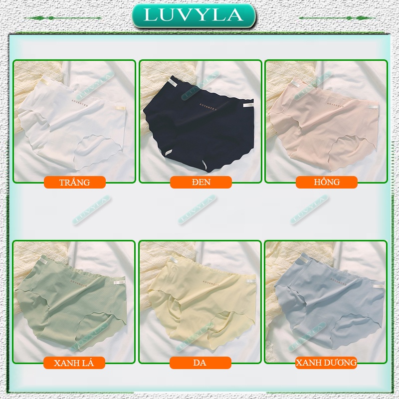 Quần lót nữ su đúc thun lạnh không viền tàng hình kháng khuẩn LUVYLA QLS09
