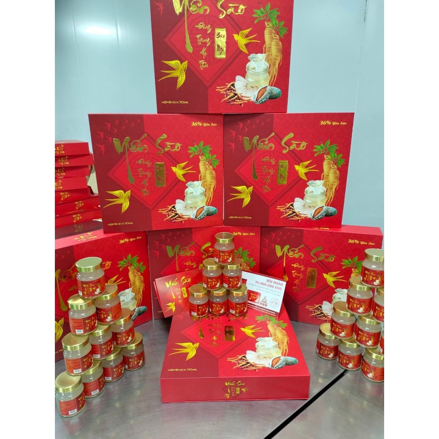 Yến sào Hồng sâm Đông Trùng Hạ Thảo BÀO NGƯ cao cấp giúp bồi dưỡng sức khoẻ, đẹp da ăn ngủ ngon