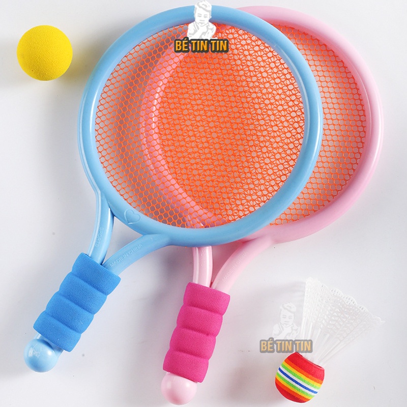 Vợt Đánh TENNIS Kèm 1 Quả Bóng Tennis Và 1 quả cầu lông Cho Bé - Vợt cầu lông trẻ em- Đồ Chơi TinTin