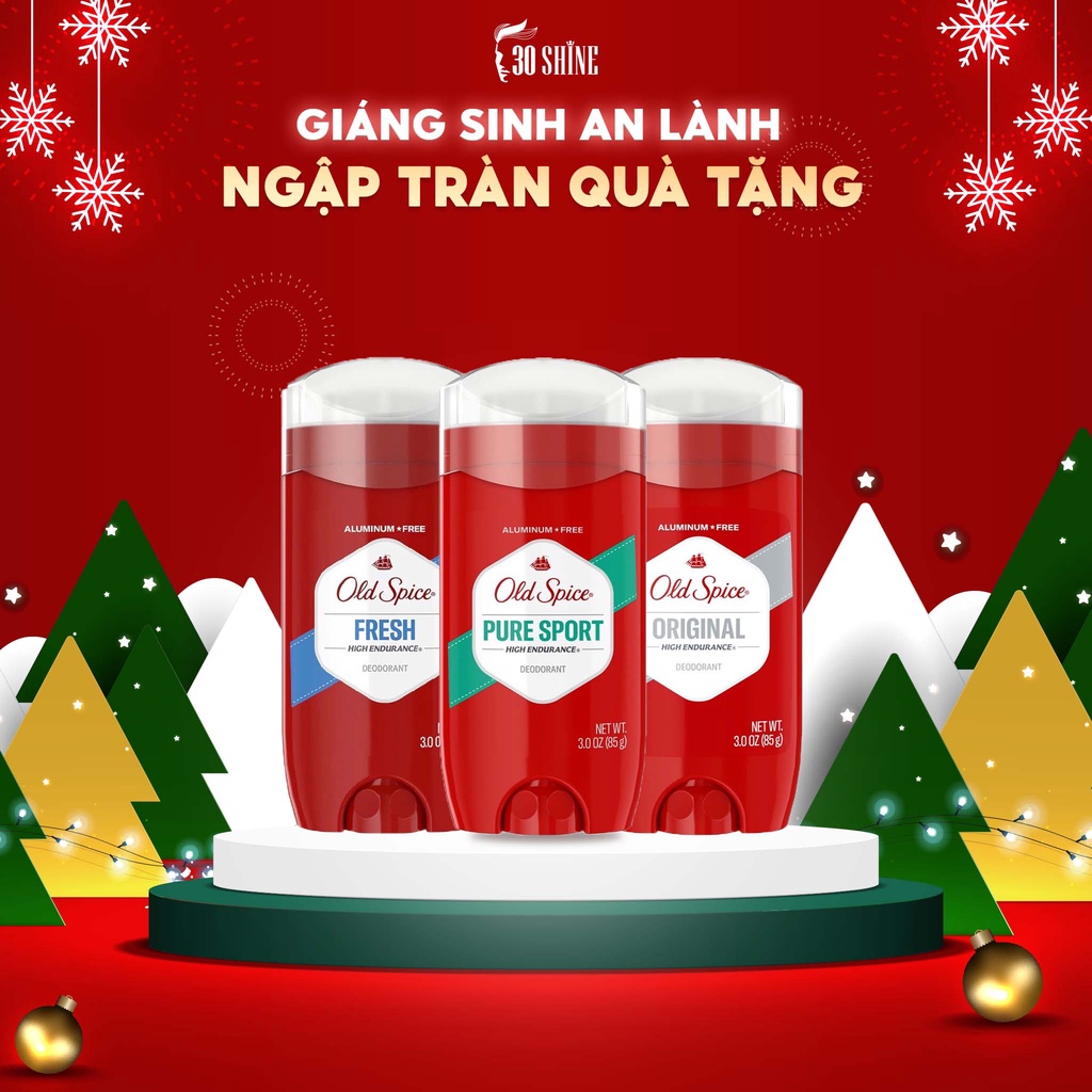 Lăn khử mùi nam 30Shine phân phối chính hãng Old Spice Pure Sport mùi hương nam tính chính hãng