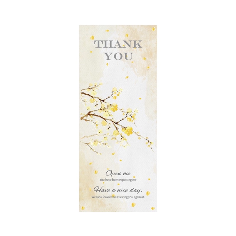 FEB23- Tem dán chữ " Thanh You:, 50 tem/ xấp, size 6*15cm >>