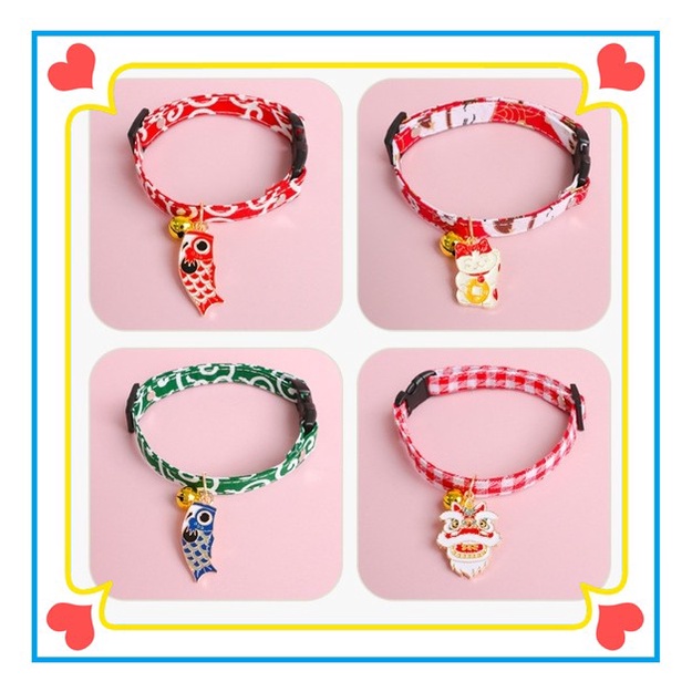 Vòng Cổ Hình Cá Koi May Mắn Cho Mèo Cưng Dịp Năm Mới