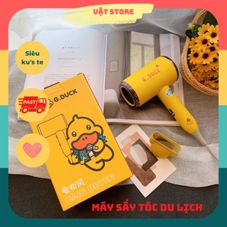 Máy sấy tóc mini nội địa G-Duck Kids công suất 1200W kèm mỏ sấy, 2 chiều nóng lạnh 3 tốc độ gió, dễ mang khi di chuyển