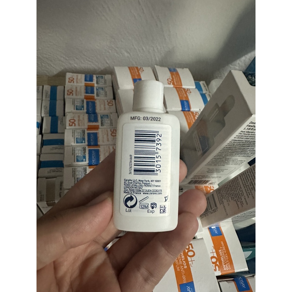 Sữa rửa mặt CeraVe dành cho da thường và da dầu CeraVe Foaming Facial Cleanser 20ml