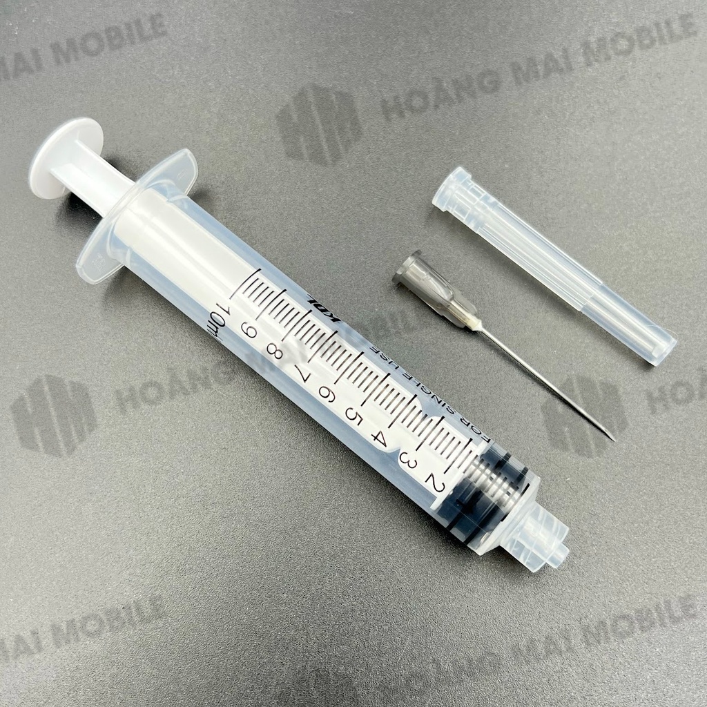 Xi lanh nhựa 10ml kèm đầu