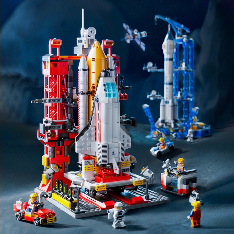 Lego phi hành gia-tàu vũ trụ cao cấp giá rẻ, đồ chơi lắp ráp mô hình thông minh cho bé BOBIKIDS LG15 - Hàng mới về