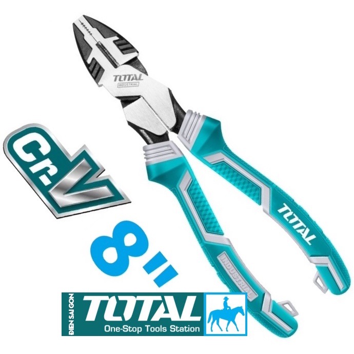 Total Kìm điện 8 inch Thép CR-V THT210806 HCP28208