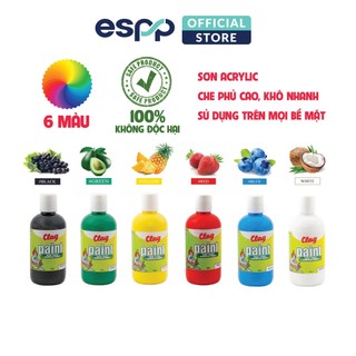 Sơn Acrylic Màu tô được nhiều chất liệu (6 màu) - 250ml - BOSTIK