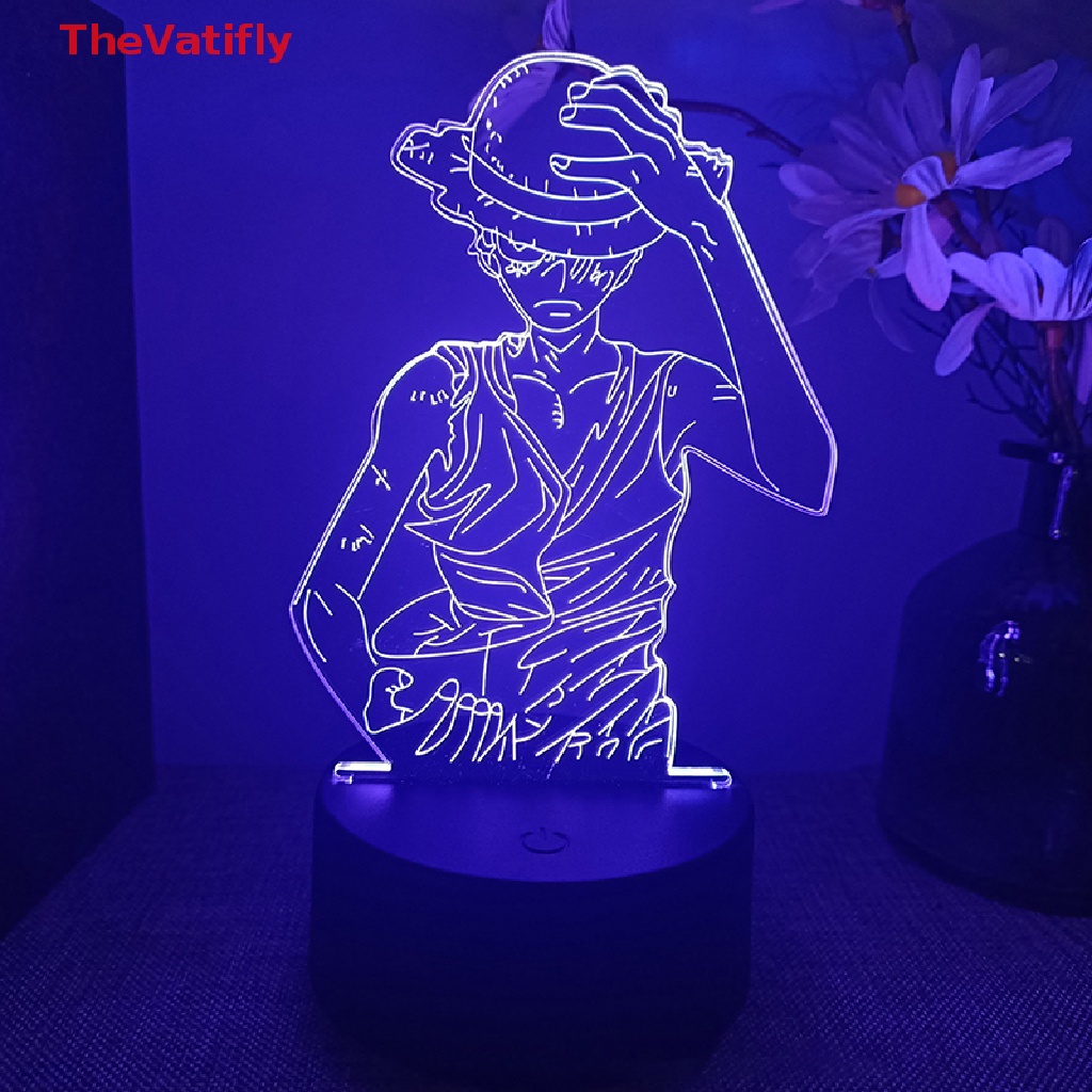 1 Đèn Ngủ Để Bàn 3D Hình Tàu Chiếu Phim Hoạt Hình One Piece