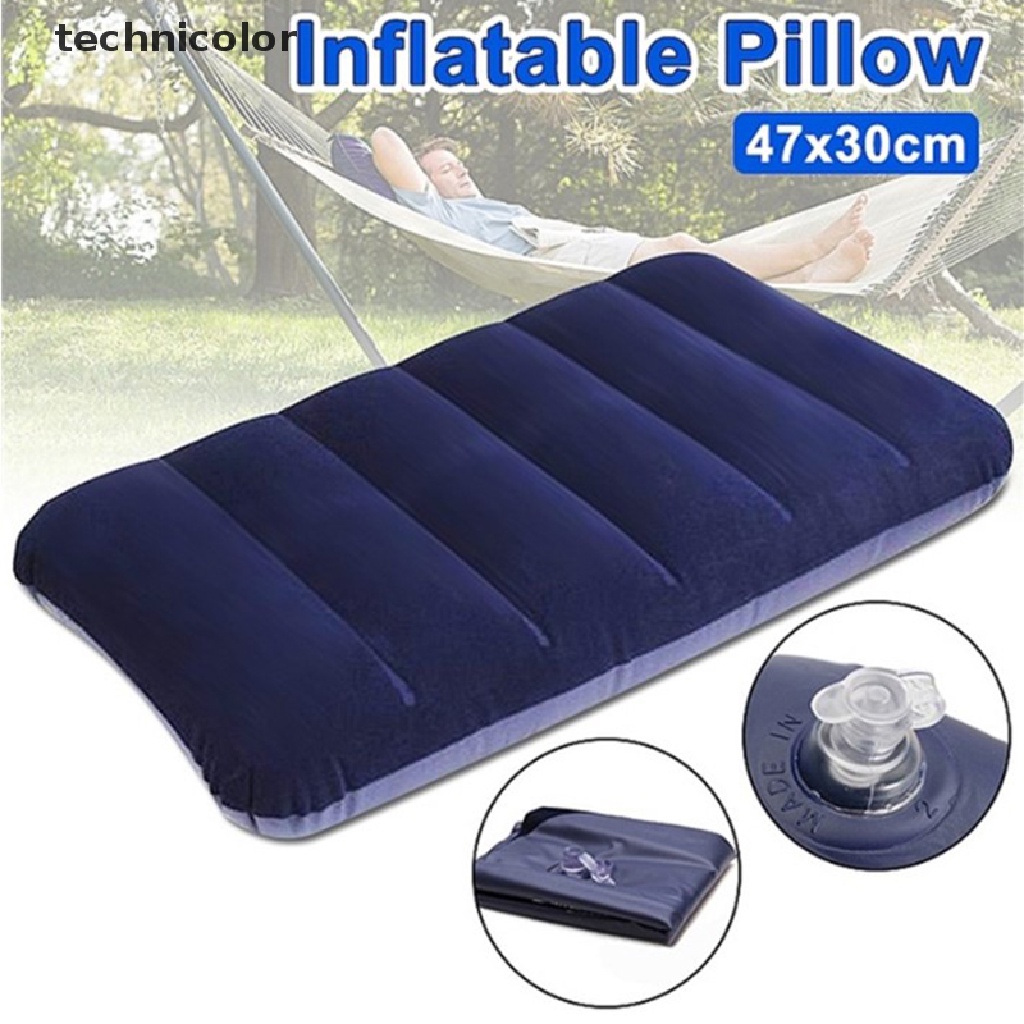 Gối Bơm Hơi Mềm Gấp Gọn Mang Đi Du Lịch 47 * 30cm