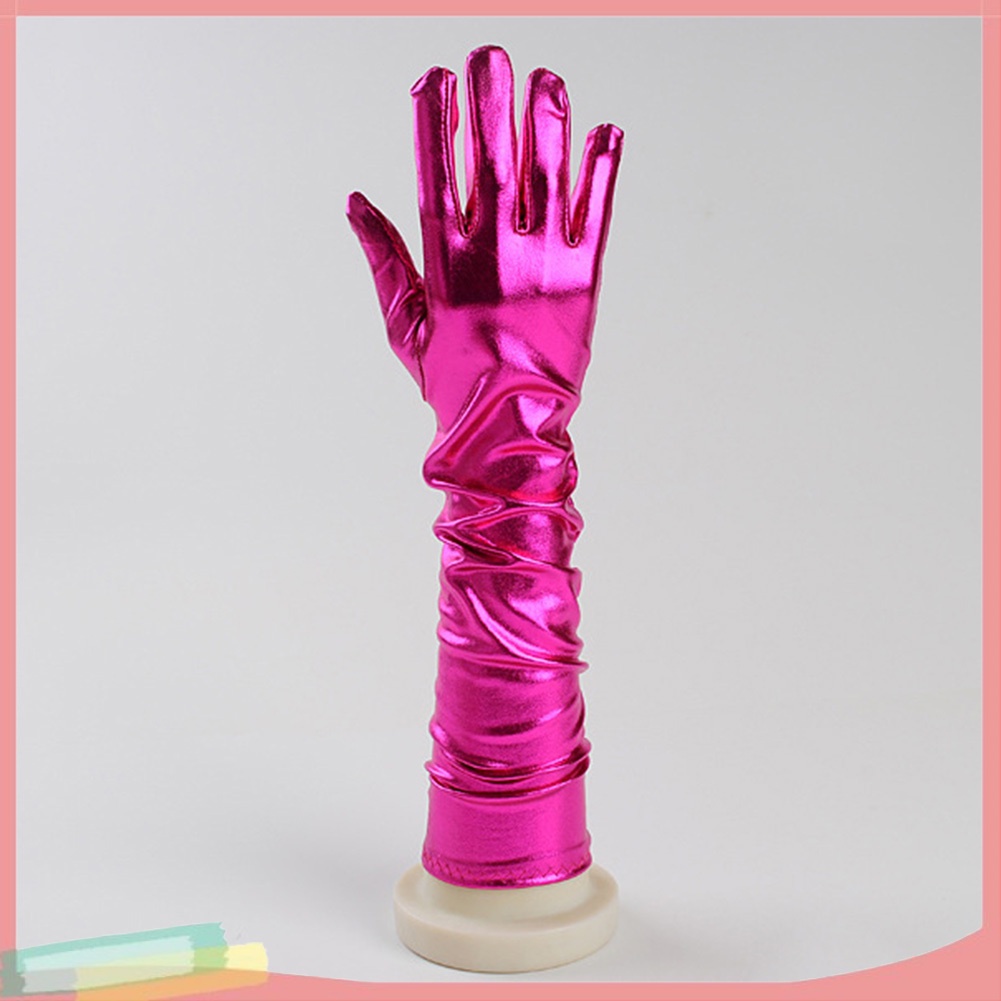 Đôi găng tay da giả dáng dài dùng hóa trang trong các bữa tiệc