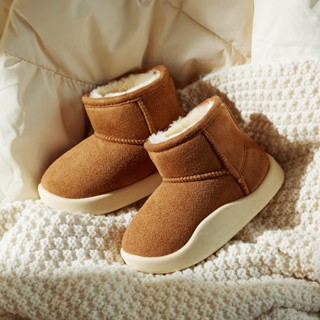  Giày đi tuyết CHEERFUL MARIO cổ cao vừa phối nhung dày ấm mùa đông cho bé 