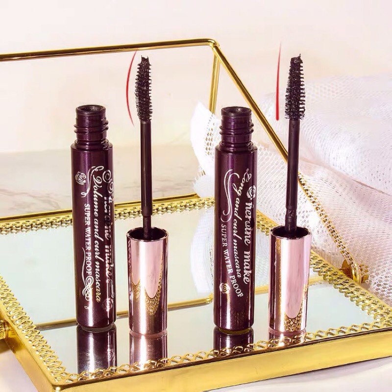 Mascara Kissme H.eroine Make Long &amp; Curl Mascara Advanced Film Làm Dài Và Cong Mi Màu Đen 4.5g