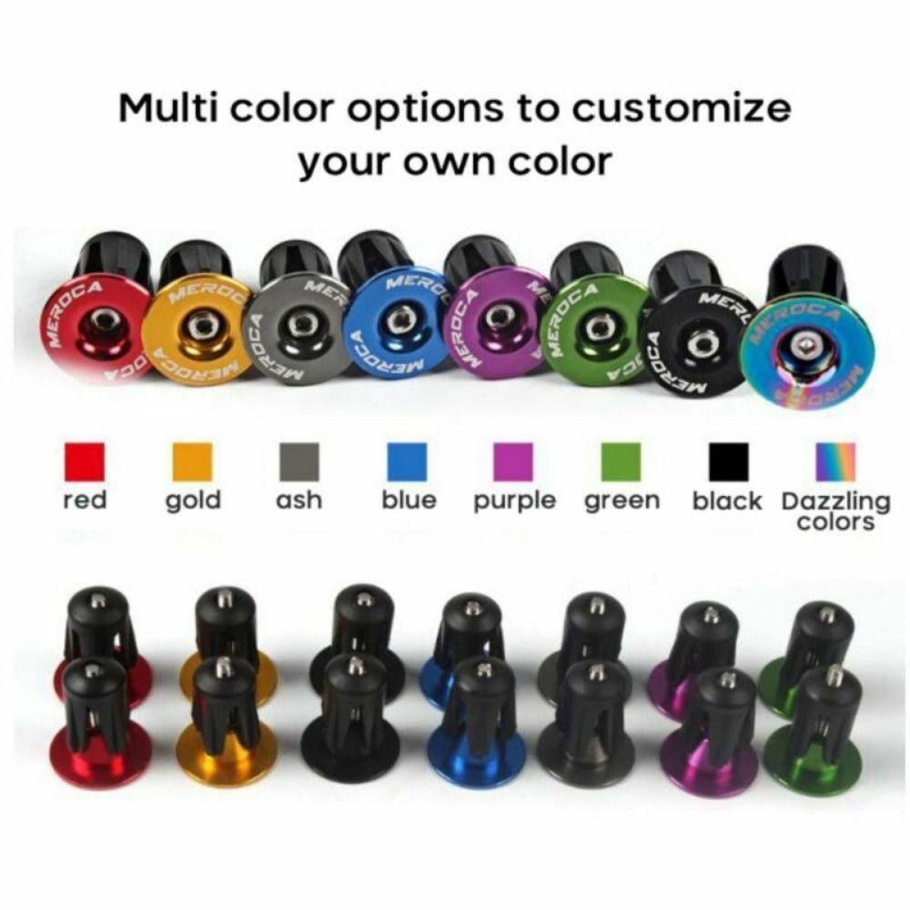 PISTA Set 2 Cặp Vỏ Bọc Tay Cầm Xe Đạp Bằng Hợp Kim Nhiều Màu