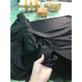 vải ĐŨI LỤA TẰM, màu đen