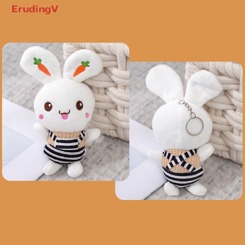 [ErudingV] Móc Khóa Búp Bê Thỏ Nhồi Bông Mềm Mại Đáng Yêu Sáng Tạo Thích Hợp Làm Quà Sinh Nhật