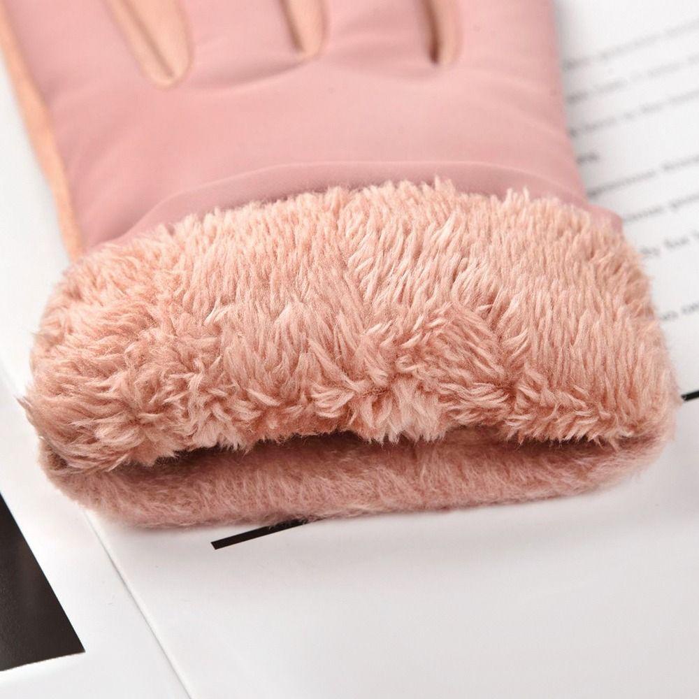 PINEVN Găng Tay Thể Thao Lông Cừu Ấm Áp Hợp Thời Trang Cho Nữ