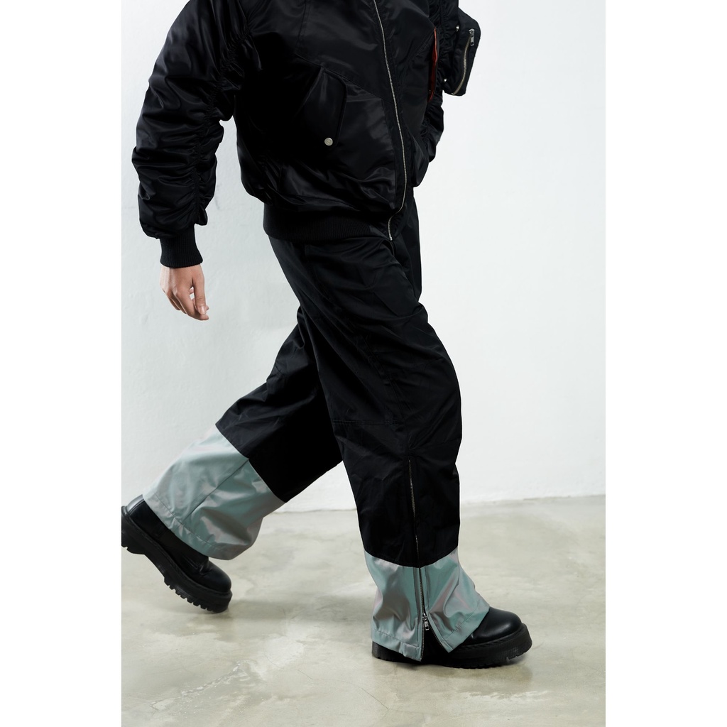 Quần Gió Wide Leg SNAZZY Unisex Vải Gió Chính Hãng - STEEL HEEL