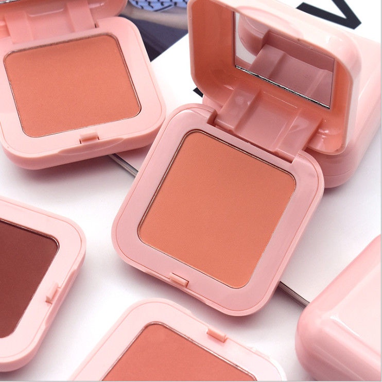 Phấn Má Hồng Đơn Sắc Mini Hình Vuông Màu Sắc Tự Nhiên