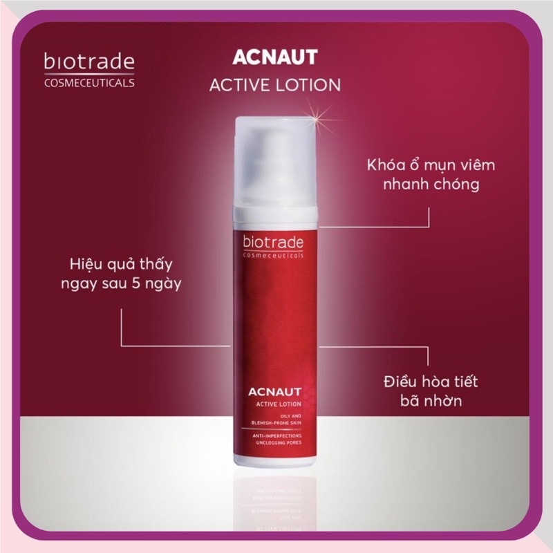 Lotion chấm mụn Biotrade Acnaut Active Lotion 60ml