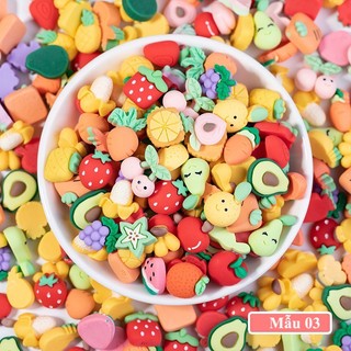 Charm trái cây, mô hình trái cây mini làm đồ handmade DIY, nails
