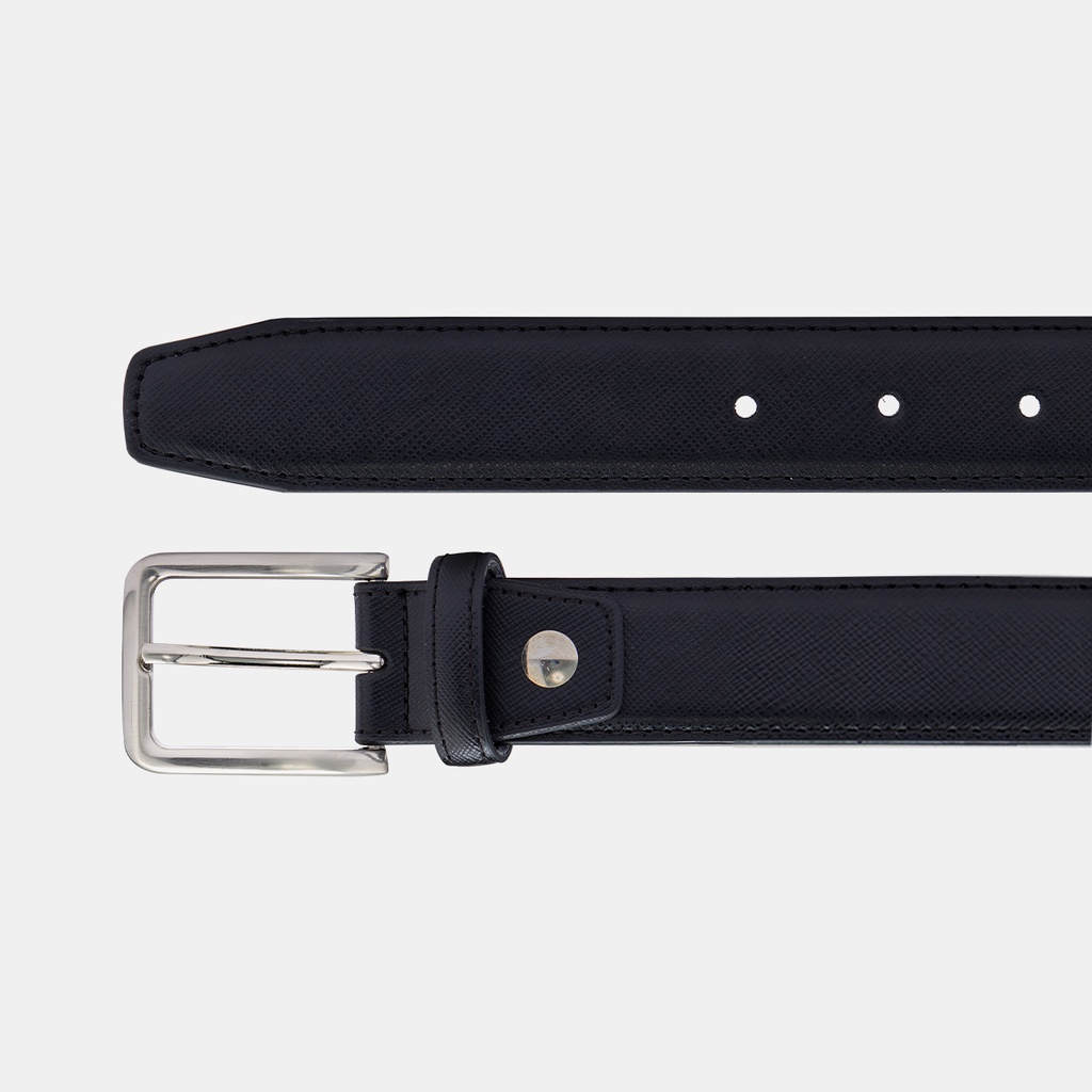 Thắt Lưng Da Bò Saffiano Xuất Khẩu Mỹ DON ITALO 2 Màu Đen Nâu Dây Nịt Da Thật Cao Cấp DONTL05