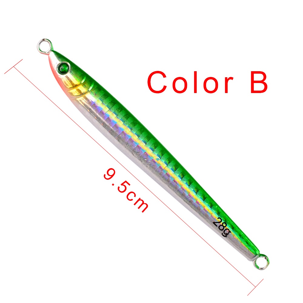 Mồi Giả Câu Cá 3d Bằng Kim Loại 10g -40g jigging Fishing lure Chuyên nghiệp chống ăn mòn