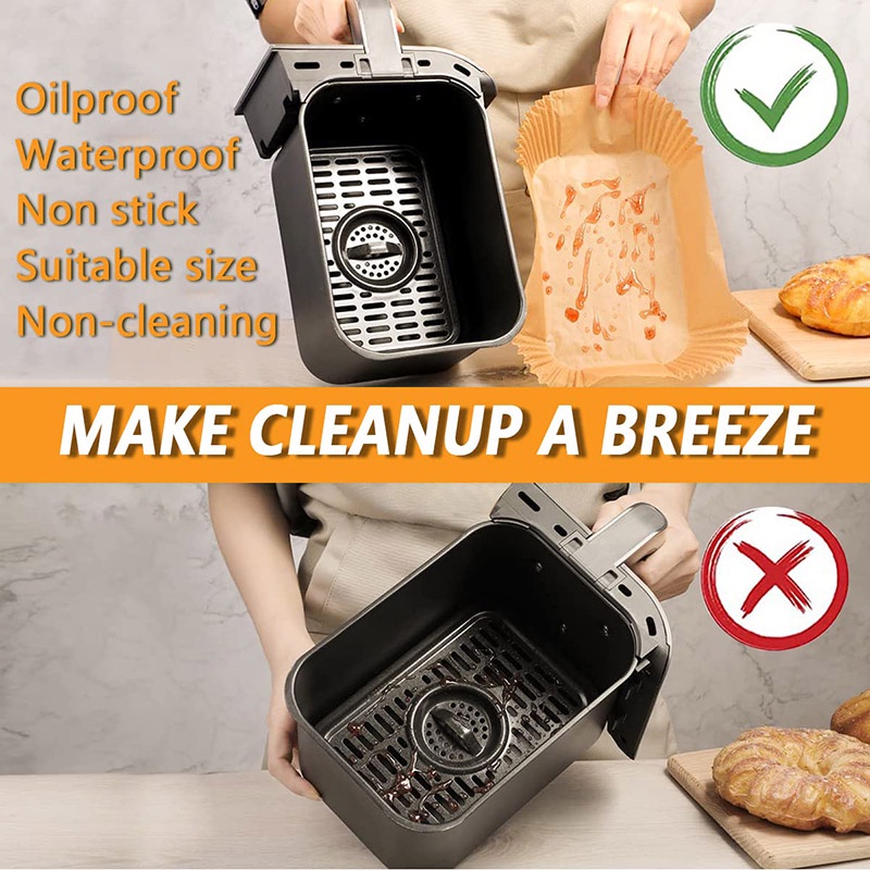 Mới Giấy Silicon Cấp Thực Phẩm Chiên Chống Dầu Chịu Nhiệt Cao Hình Chữ Nhật