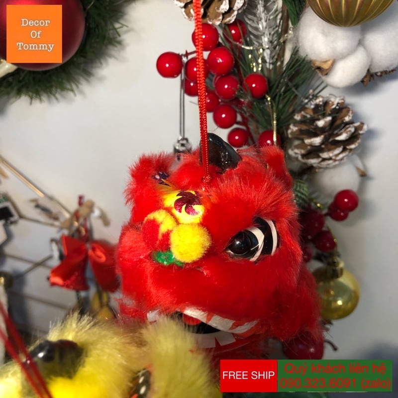 Đầu Lân trang trí Tết mang may mắn tài lộc cho năm mới