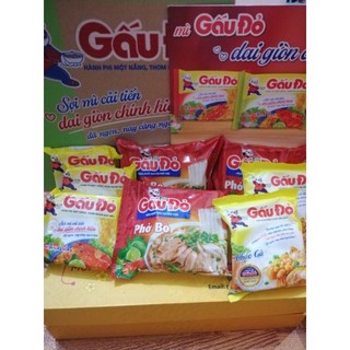 Mỳ Gấu Đỏ Tôm chua cay (Thùng 30 gói)